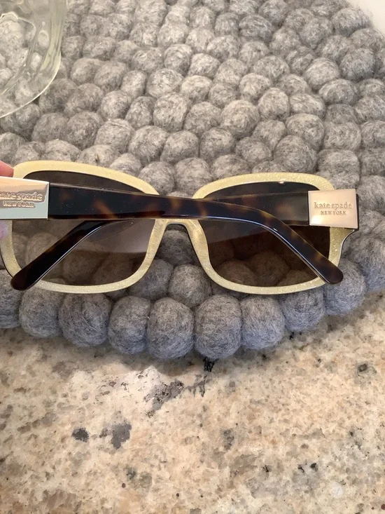 Kate Spade Women’s Lulu Tortoise Sunglasses - Brown Gold - Picture 3 of 6